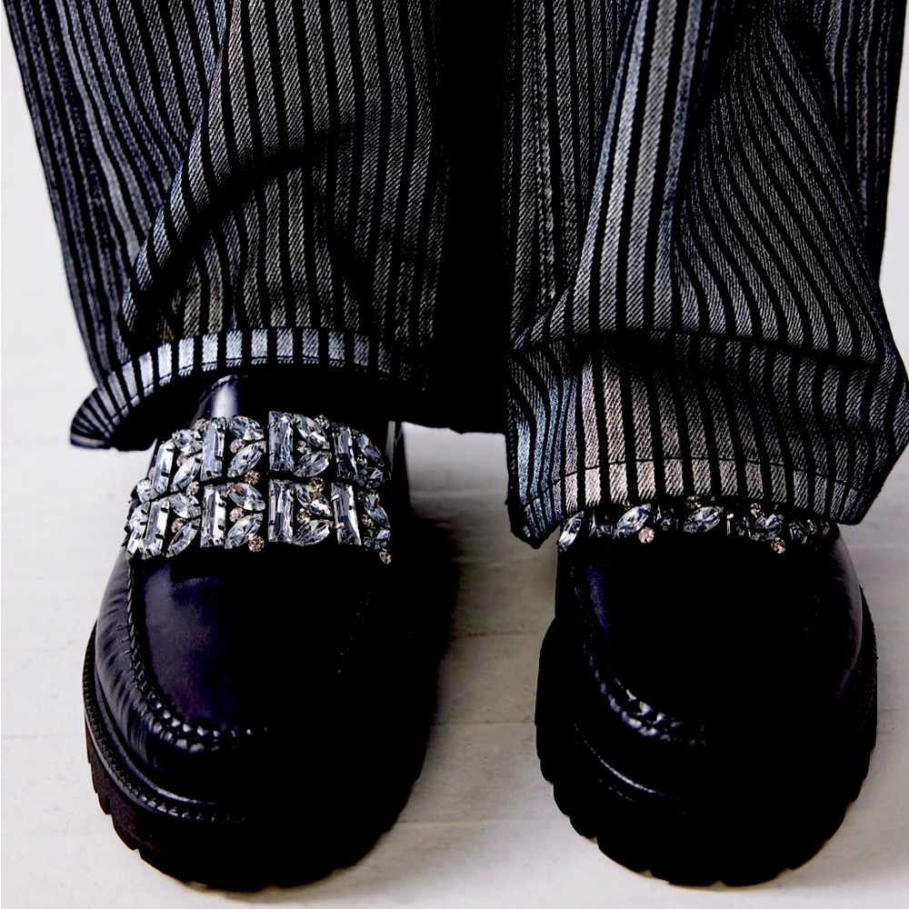 G.H. bass Whitney crystal loafer
